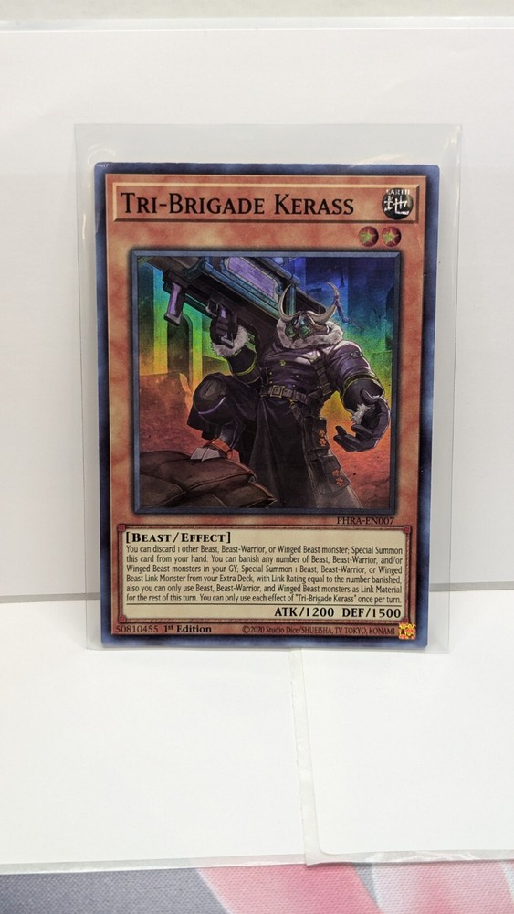 Yu-Gi-Oh! Tri-Brigade Kerass PHRA-EN007 Super Rare 1st Edition NM Phantom Rage