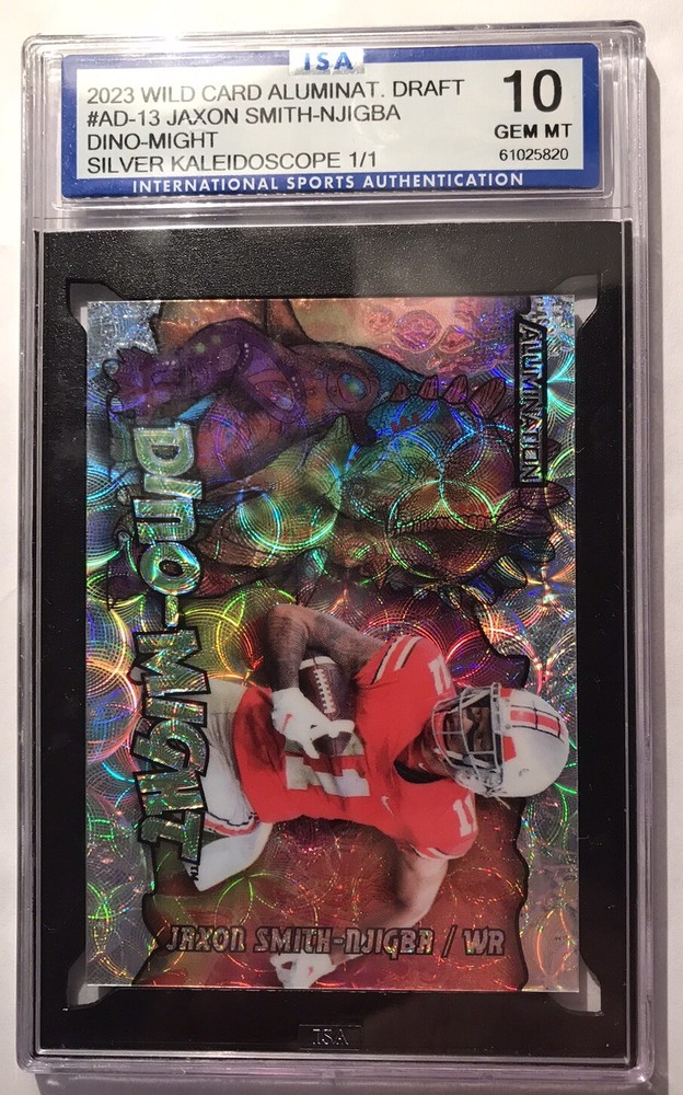 2023 Wild Card Alumination Jaxon Smith Njigba Kaleidoscope Dino Might 1/1 Rookie