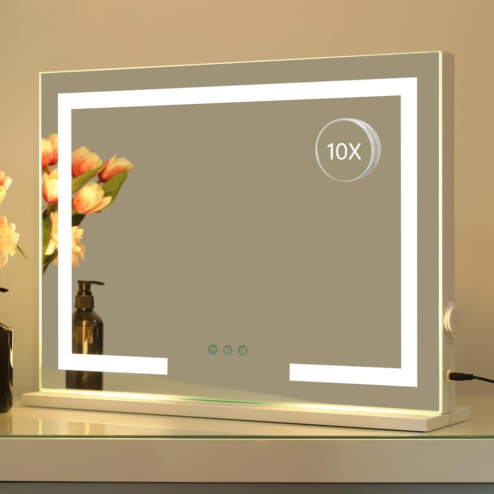 Dimmable Vanity Mirror with 3 Light Modes and Touch Control
