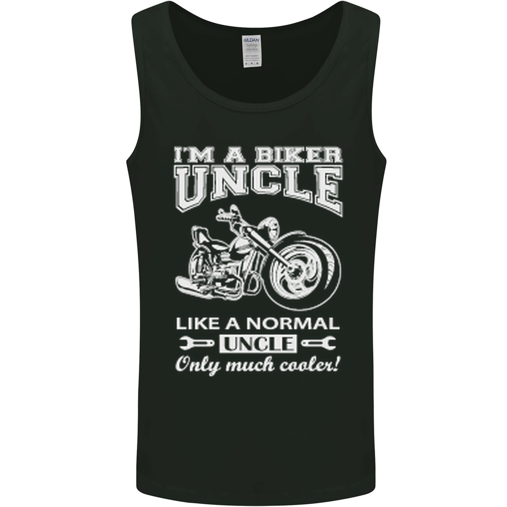 Biker Uncle Like a Normal Uncles Day Funny Mens Vest Tank Top