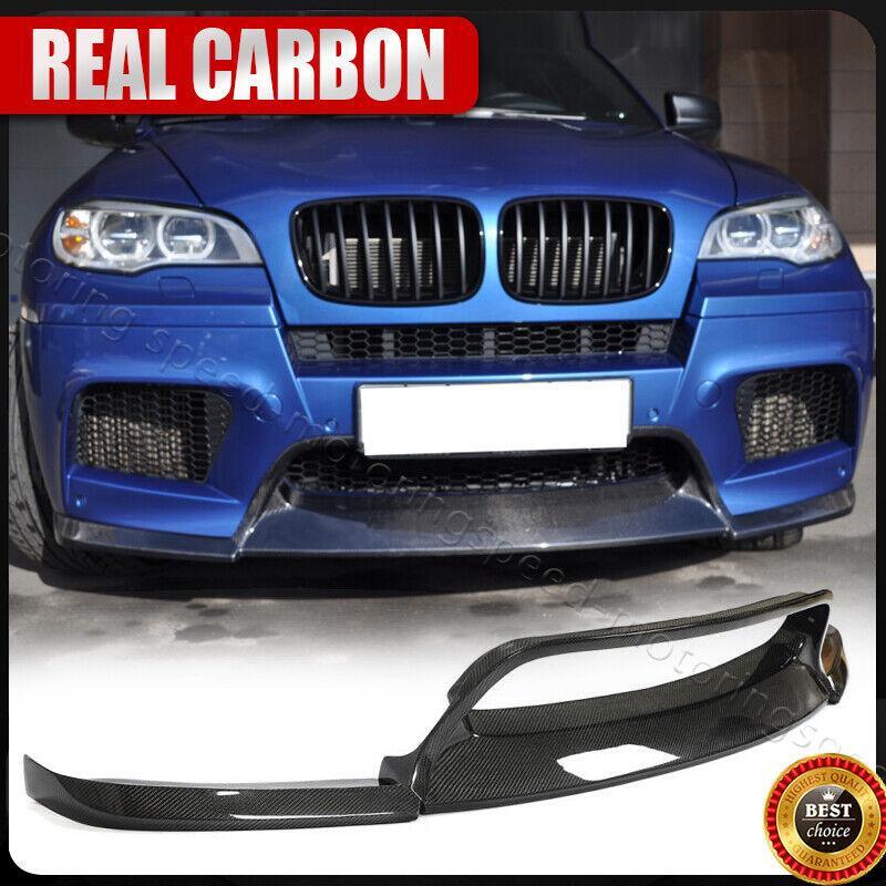 REAL Carbon Front Bumper Lip Spoiler Body kit Fits 2008-2014 BMW E70 E71 X5M X6M