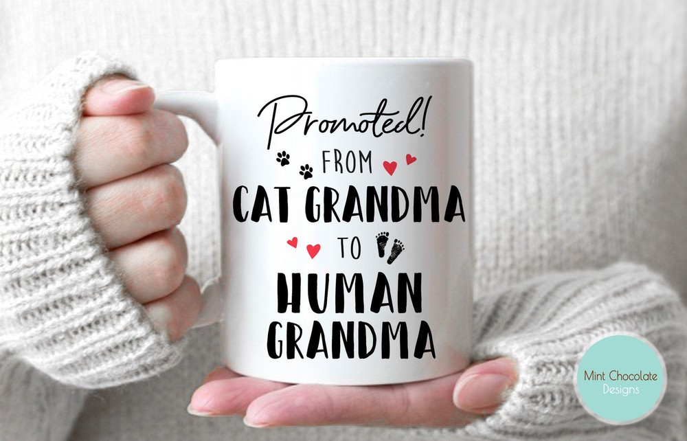 Form Cat Grandma To Human Grandma Funny New Grandma Gift Cat Grandma To Human