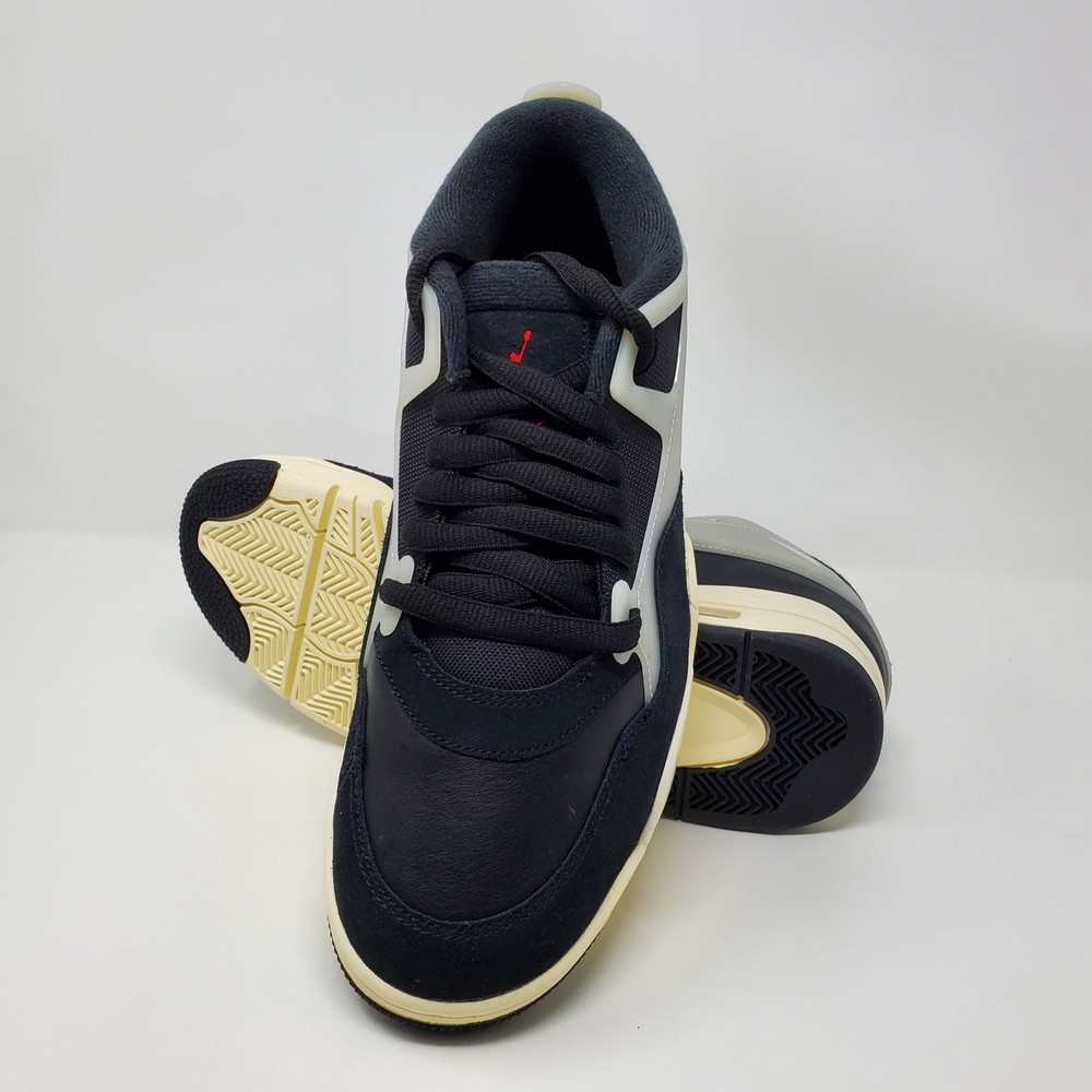 Nike Air Jordan 4 RM Black Gym Red Sail FQ7939-006 Men's Size 10.5
