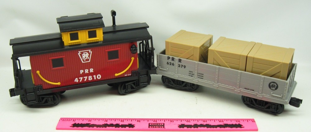 Lionel ~ Penn Flyer add-on G-Gauge train car gondola and caboose