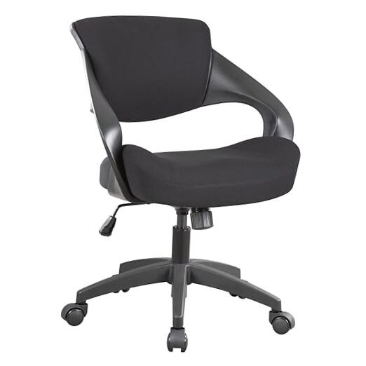 Ergonomic Office Chair with Lumbar Support 360 Swivel Adjustable Task Chair in Black