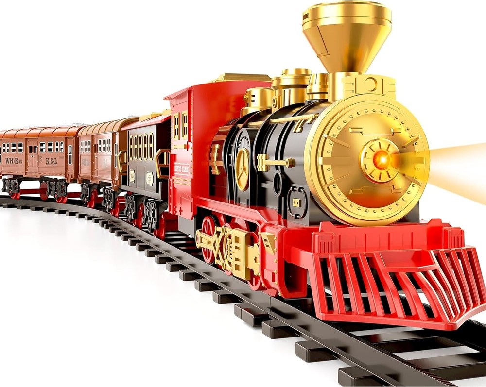 Complete Train Toy Set with Rechargeable Engine & Accessories for Creative Play
