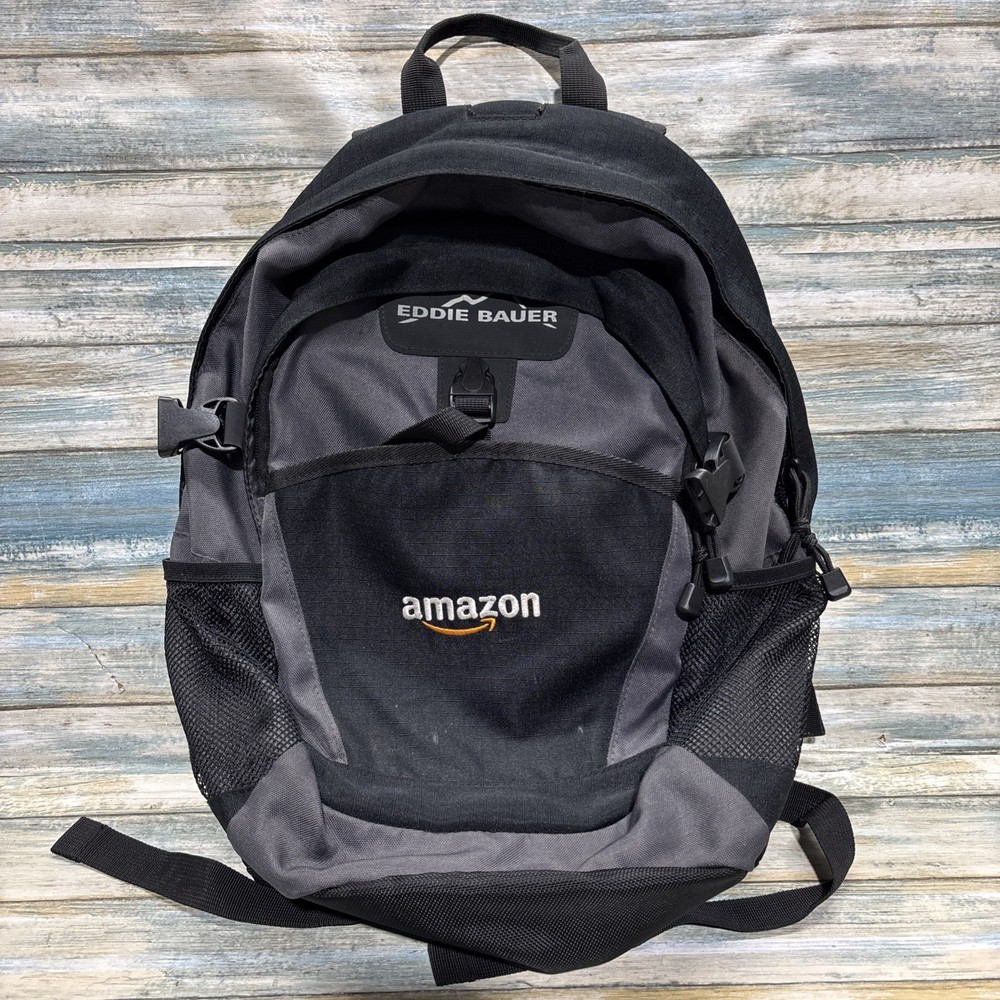 Amazon Employee Eddie Bauer Backpack Gray Laptop School Work Bag