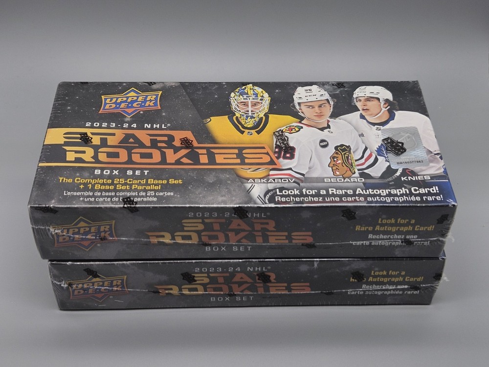 2023-2024 Upper Deck NHL Star Rookies 25 Card Limited Edition Sealed Box Set