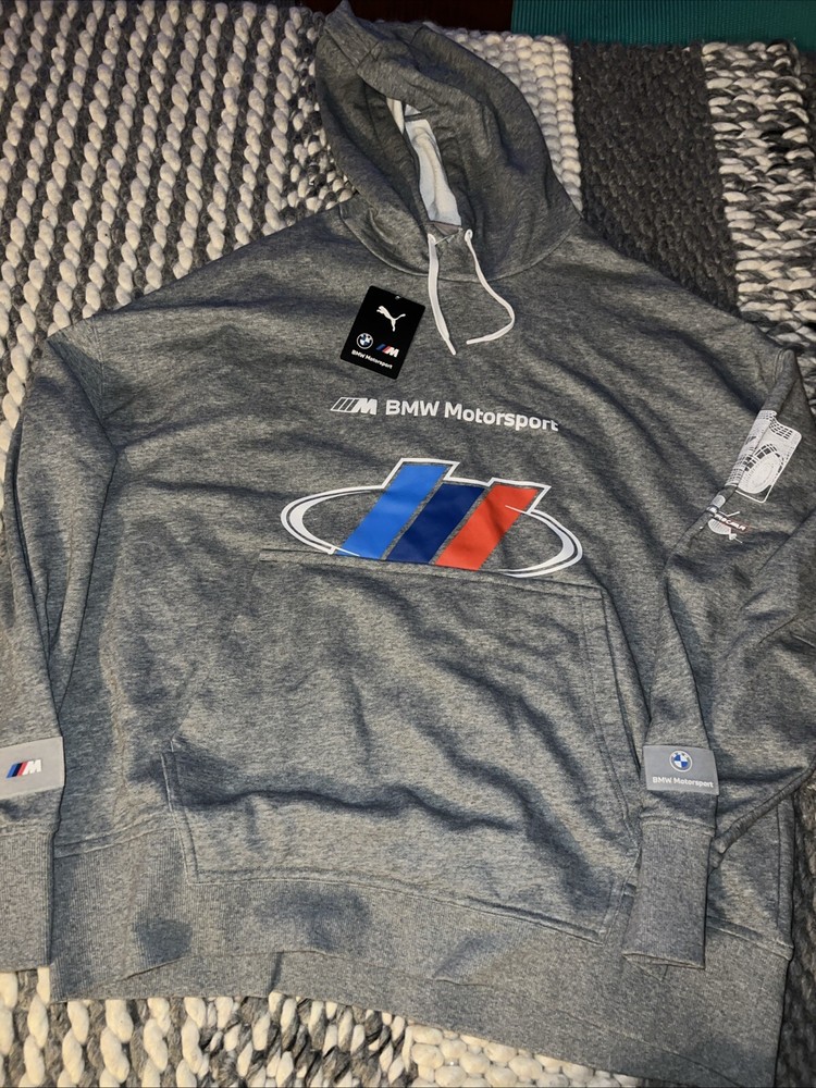 NWT Puma X BMW MMS Street Hoodie Grey Men’s Sz XL MSRP $100