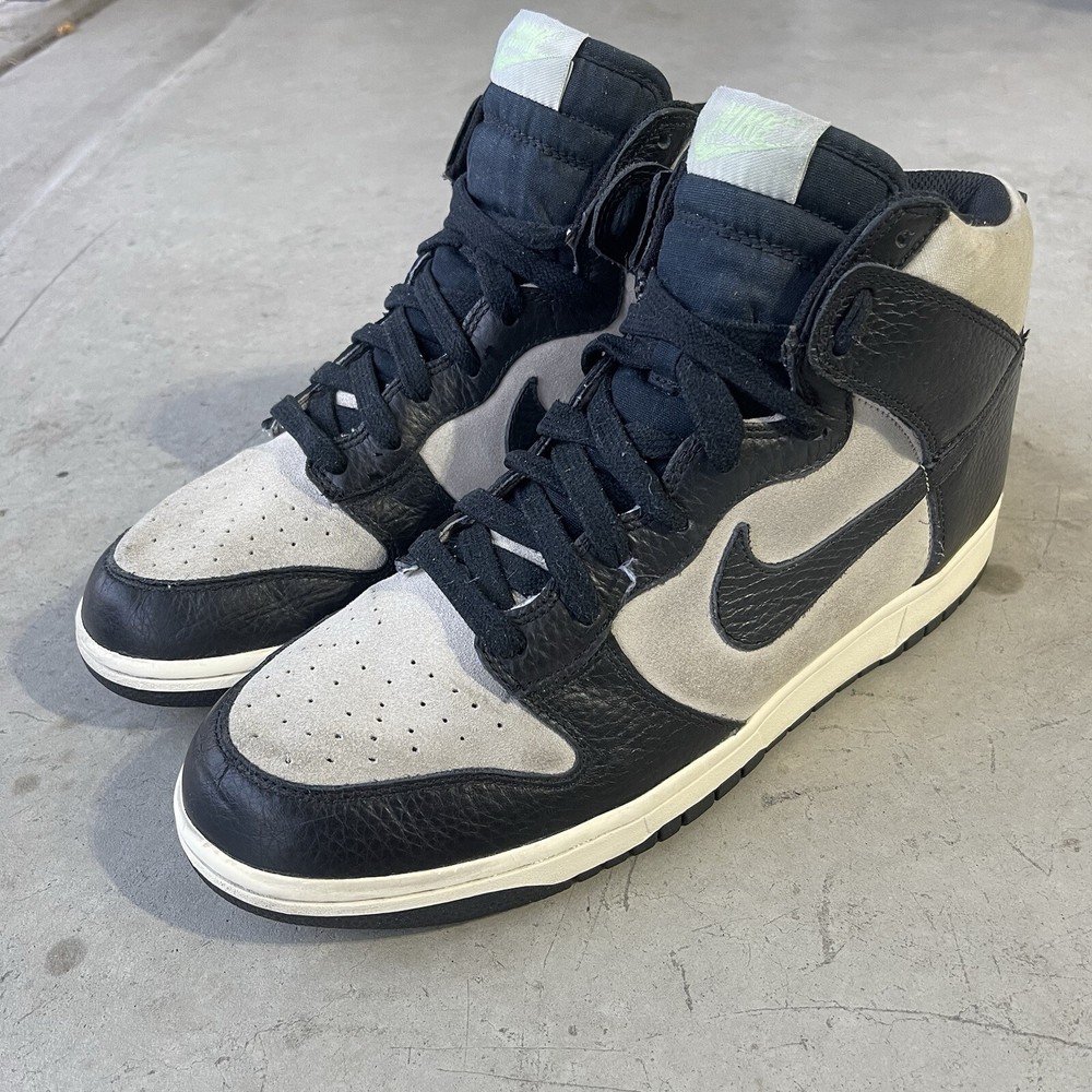 Nike Dunk High Men’s 10.5 Light Bone / Black / Light Liquid Lime 407920-010 Y2k