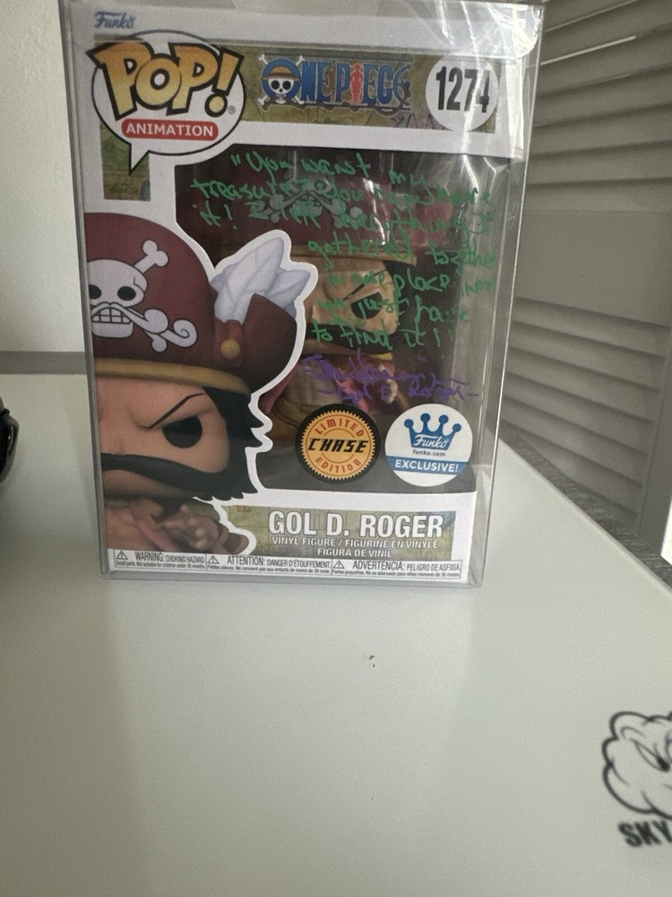 Funko POP Anime One Piece Gold Roger Chase 1274 Autographed JSA Authenticated