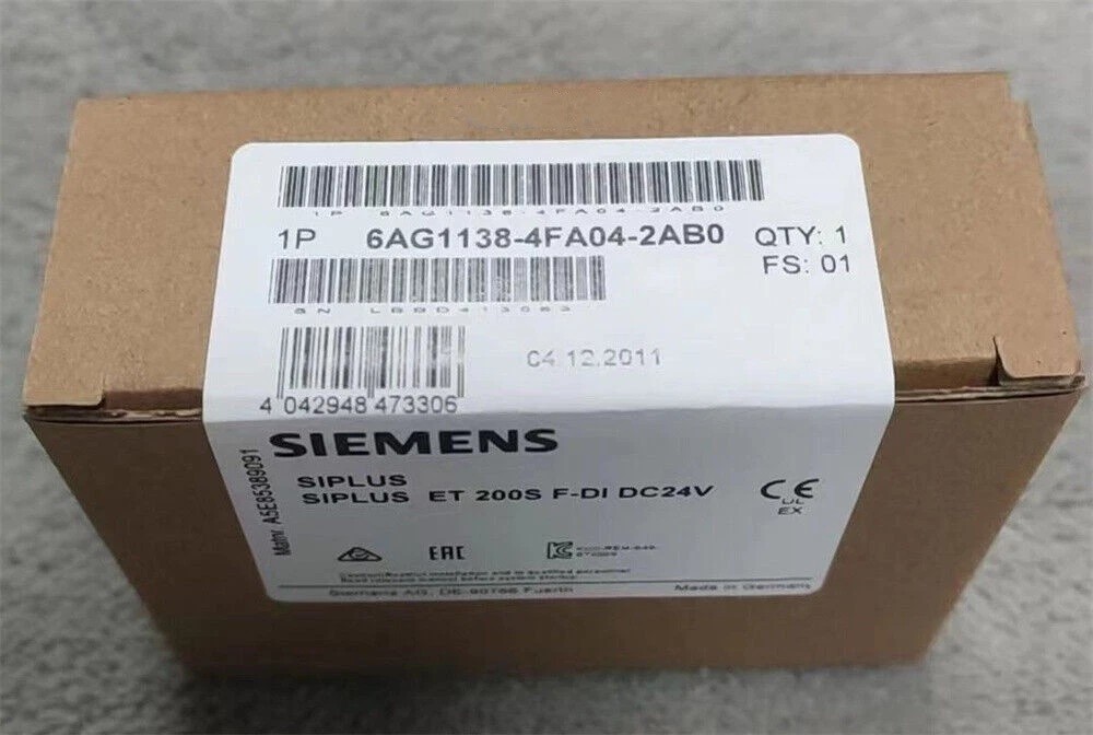 6AG1138-4FA04-2AB0 1PC NEW SIEMENS PLC MODULE 6AG1138-4FA04-2AB0
