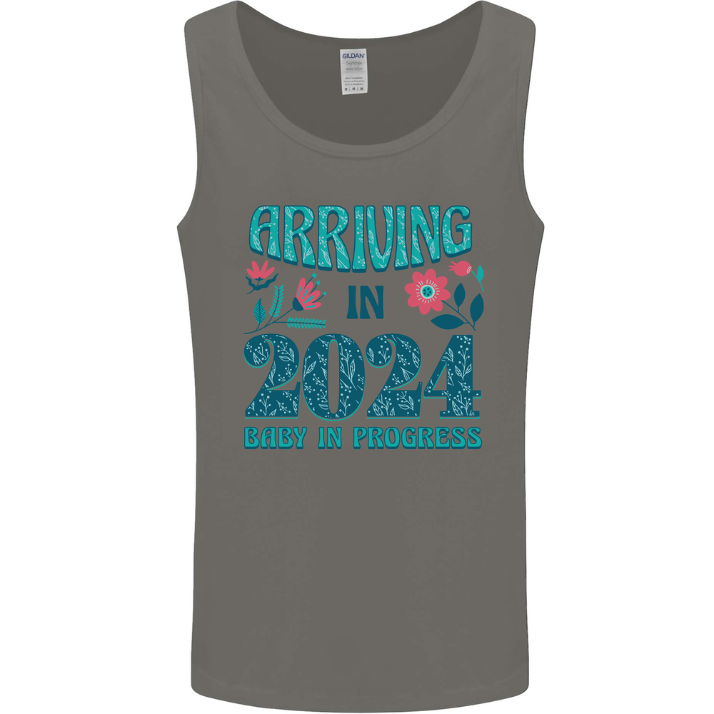 Arriving 2024 New Baby Pregnancy Pregnant Mens Vest Tank Top
