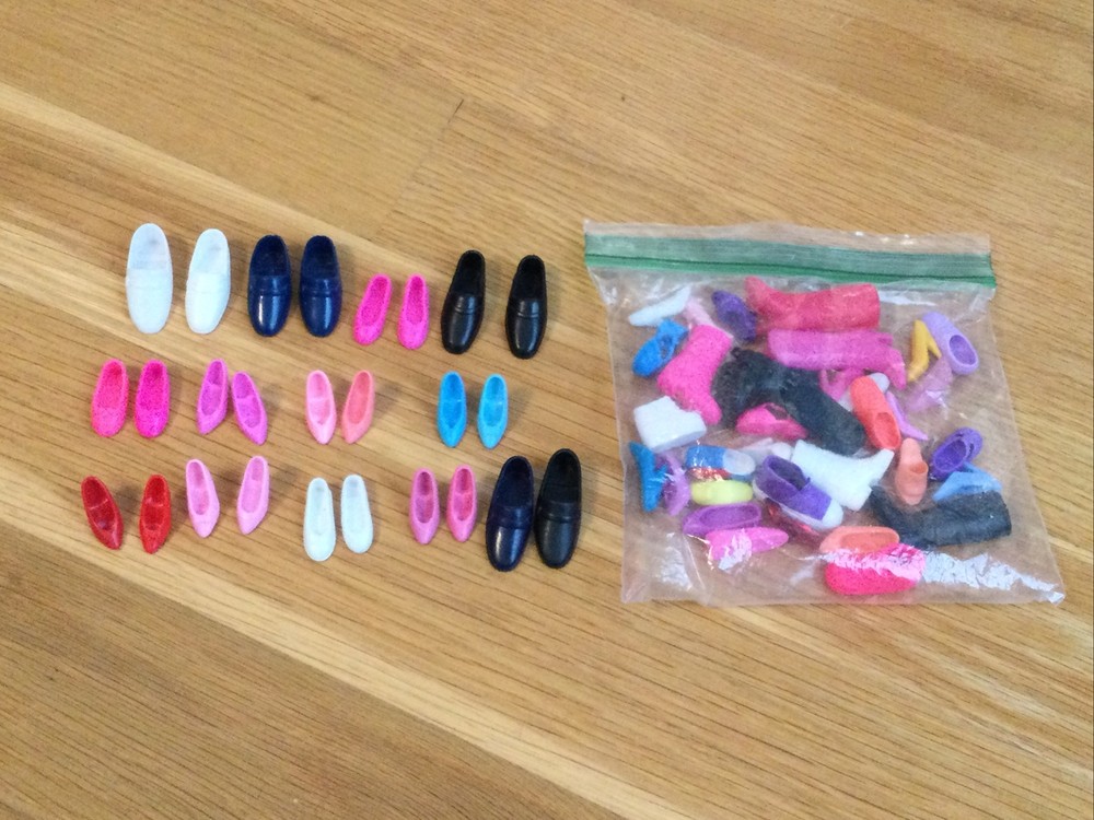 Vintage Barbie Ken Little Sisters Skipper DOLL SHOES Singles & Pairs Mixed Lot