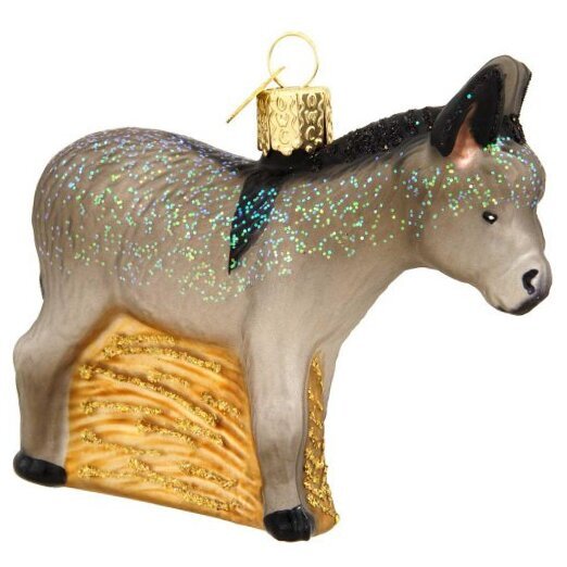 Ornaments Farm Animals Glass Blown Ornaments for Christmas Tree Donkey