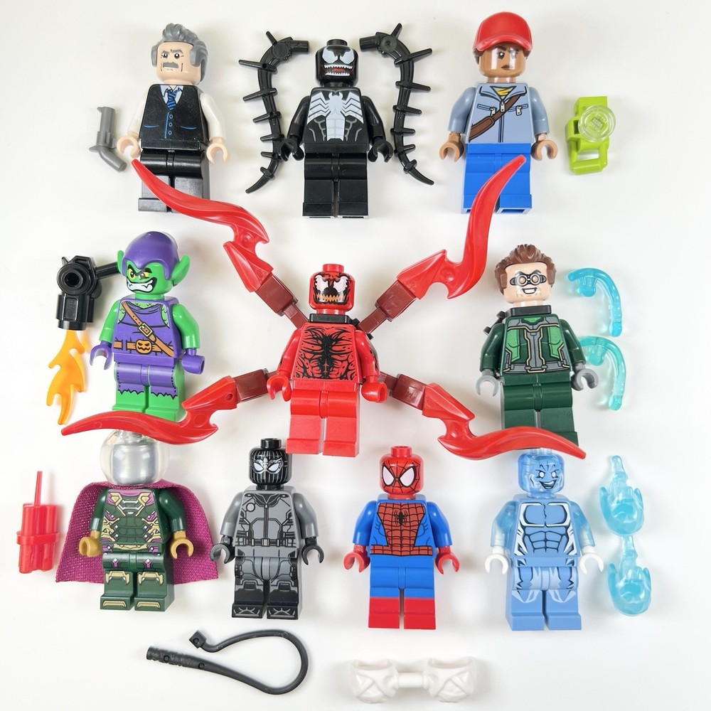 LEGO Marvel Carnage Venom Spider-Man Minifigures Lot of 10