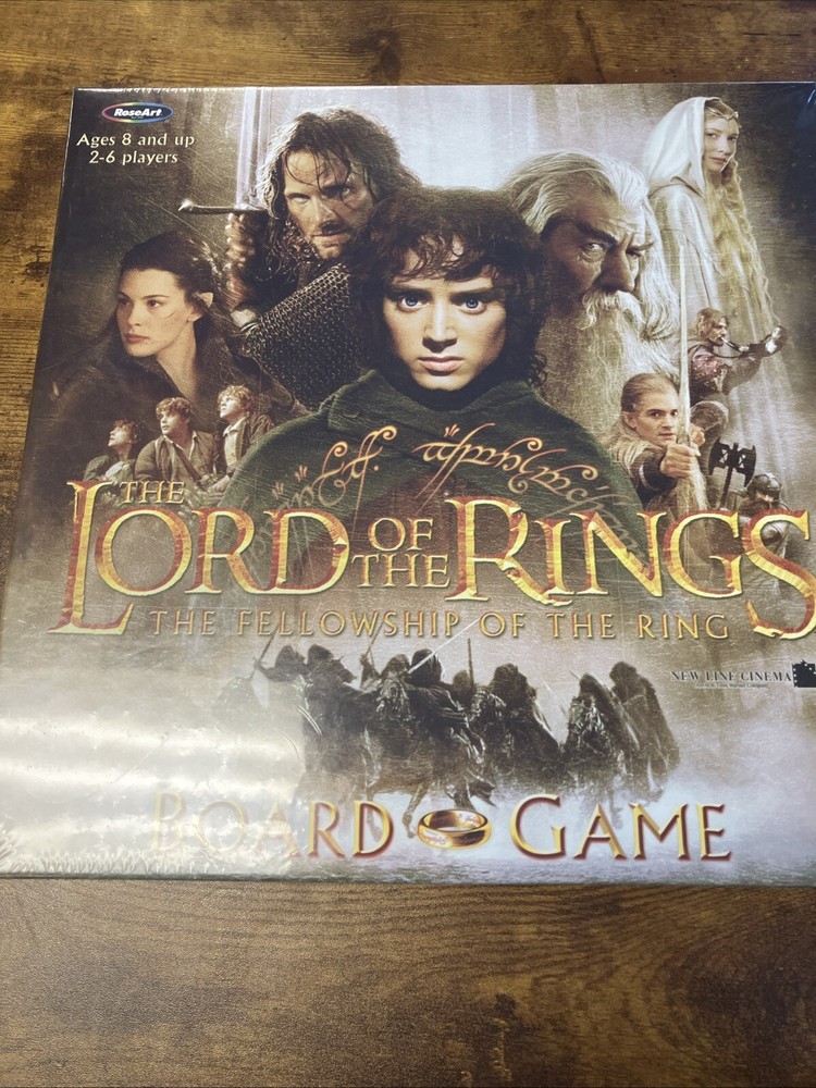 The Lord of the Rings Board Game-2002 Fellowship Of The Rings ROSE ART