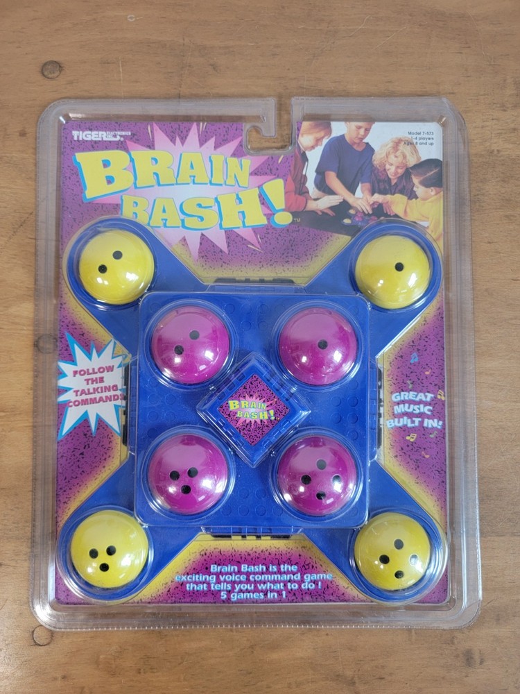 Vintage 1994 Tiger Electronics Brain Bash Voice Command Memory Game for Ages 8+