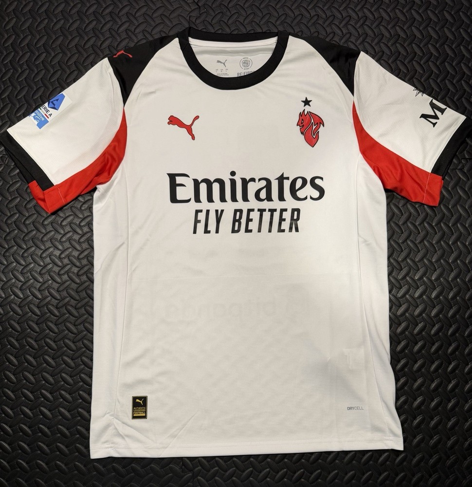PULISIC AC MILAN AWAY SOCCER JERSEY SEASON 25/26