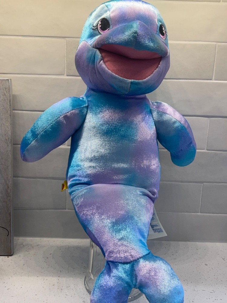 Build a Bear Sea Splash Rainbow Dolphin 18