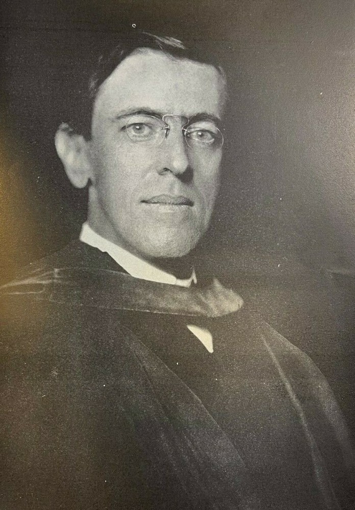 1910 Vintage Magazine Illustration Woodrow Wilson President Princeton University
