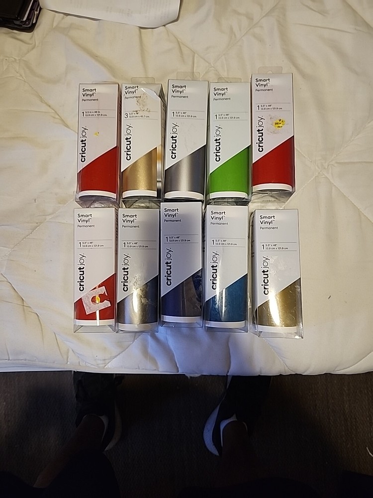 Cricut Joy Smart Vinyl Permanent . Lot Of 10 Brand New