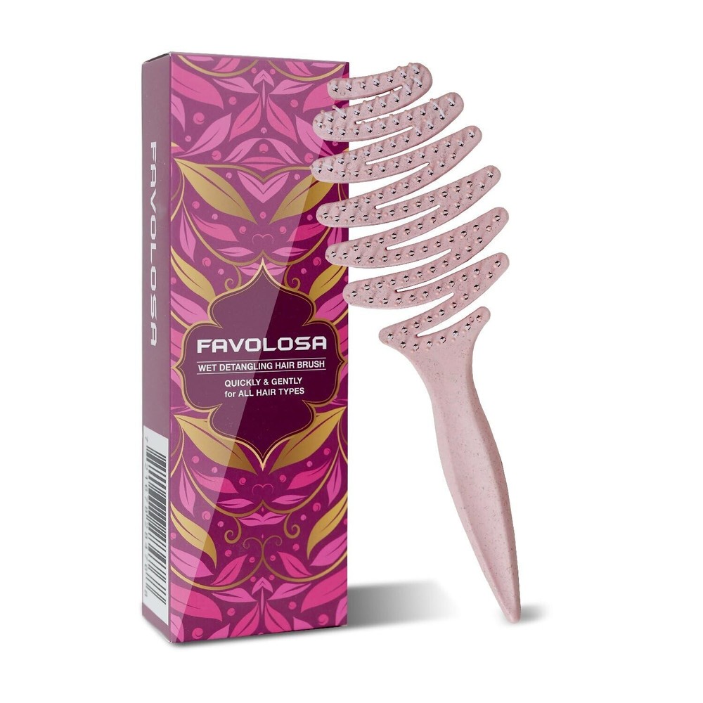 Wet Detangling Speed Dry Hair Brush with Vented Design and Ultra Soft Pain Free Bristles