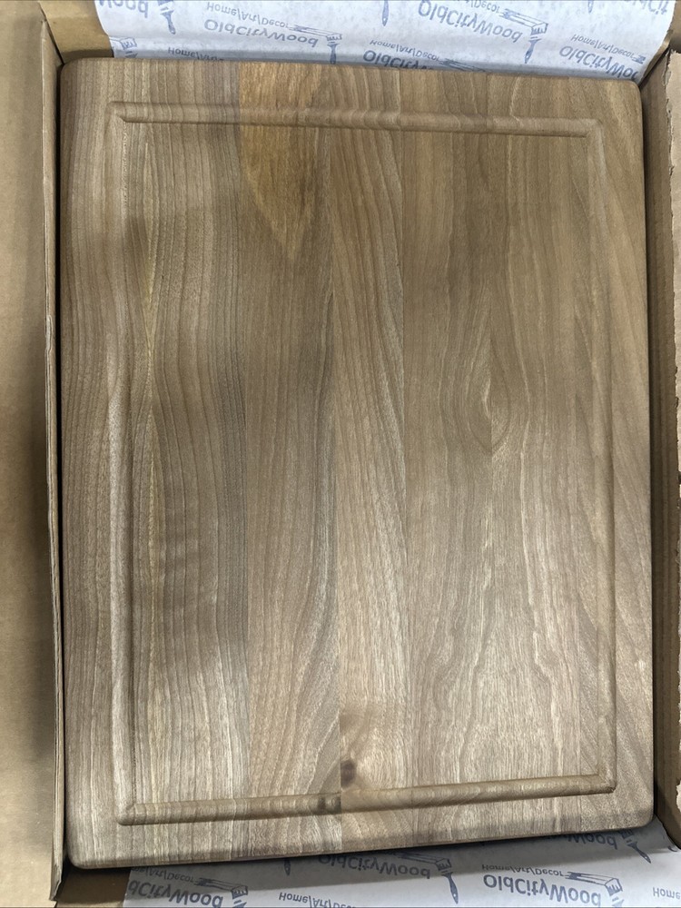 17x13in Large Wood Cutting Board Heavy Duty Chopping Board(Original Walnut)