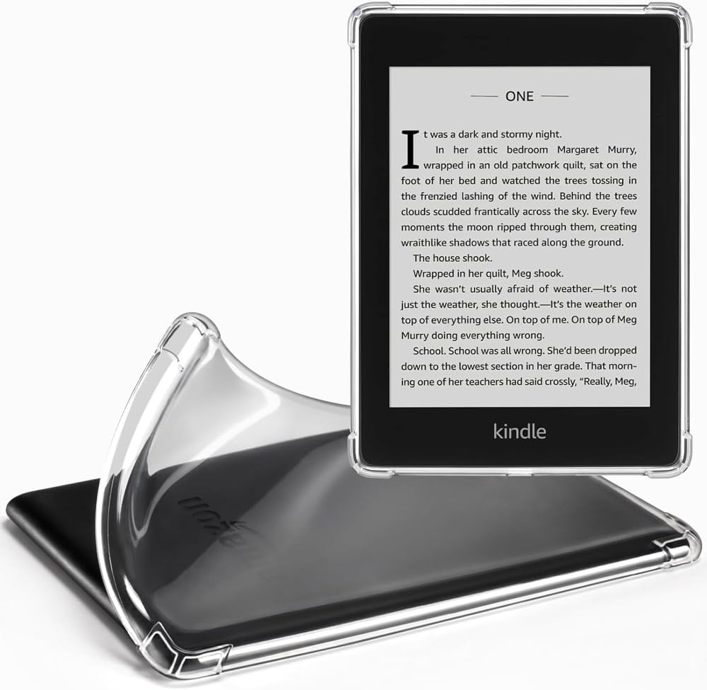 Kindle Paperwhite 10th Gen PQ94WIF Clear Protective Case 2018 Model