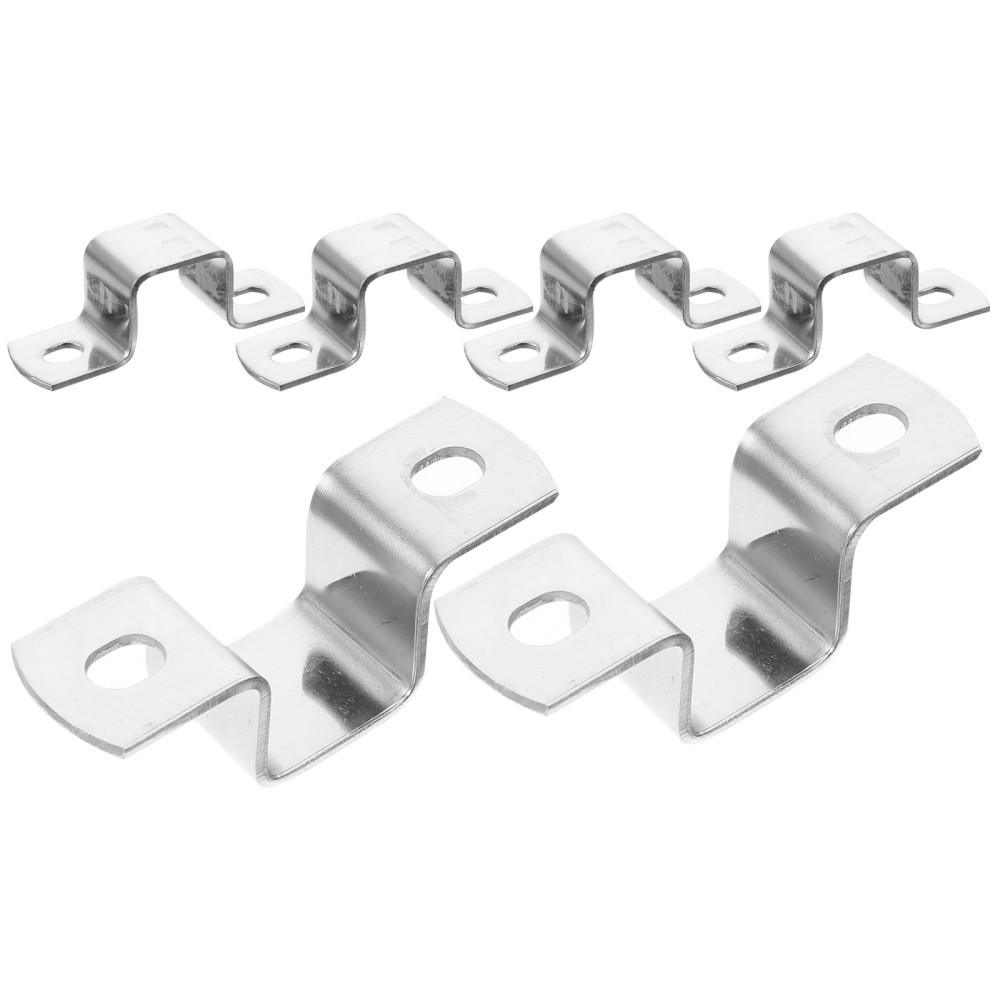 6-Pack U-Shaped Brackets for Square Pipe Mounting Clamps