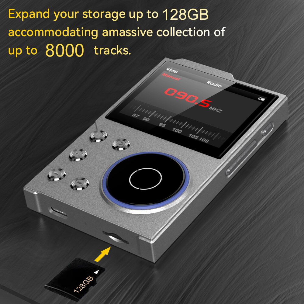 Bluetooth MP3 Player HiFi Lossless DSD High Resolution Digital Audio Music Play