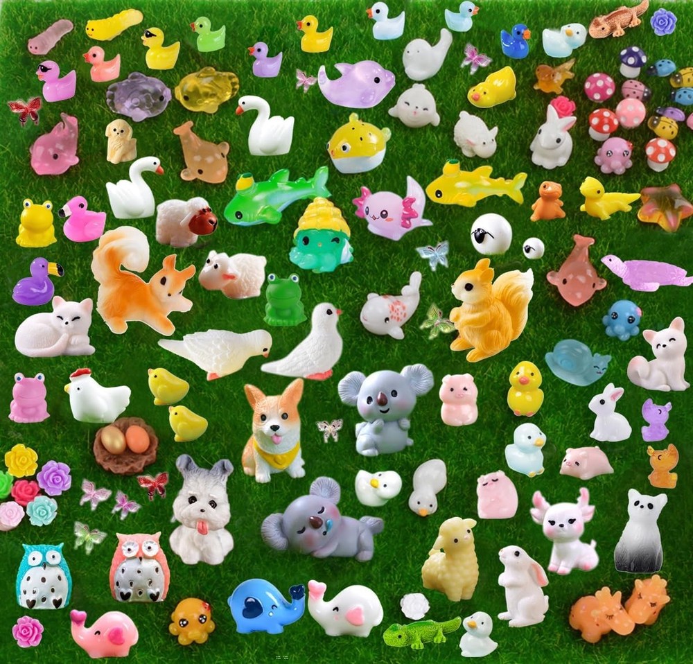 150-Piece Mini Resin Animal Figurines for Fairy Garden & Home Decor