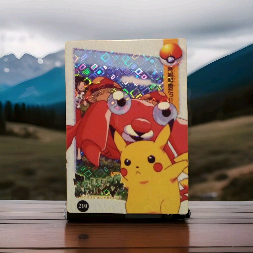 Paras & Pikachu 210 Vintage Pocket Monsters Vending Machine Sticker