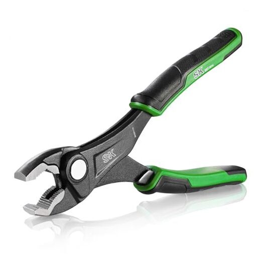 8-Inch Adjustable Slip Joint Pliers with 5-Position CR-V Premium Construction