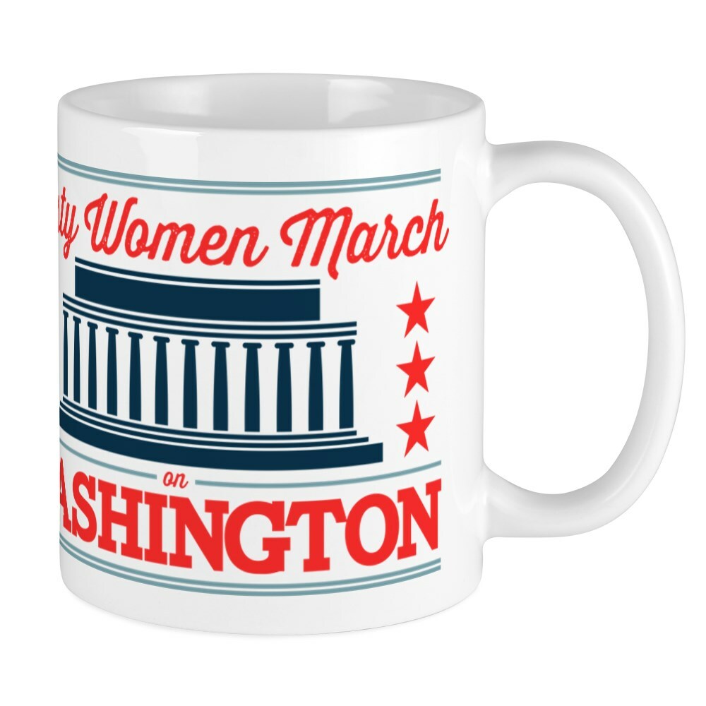 CafePress Nasty Women March Mug 11 oz Ceramic Mug (2032242088)
