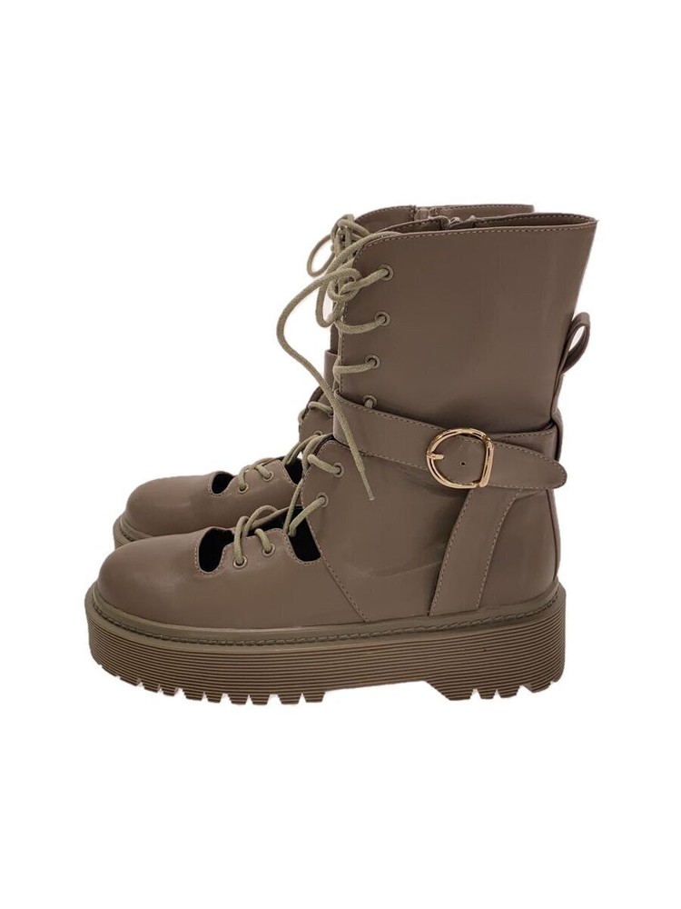 Snidel Lace-Up Boots/24.5Cm/Beg/Swgs221628 858