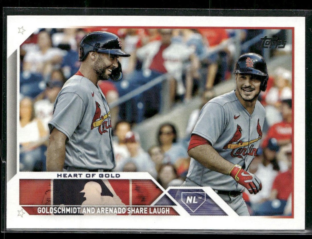 2023 Topps Update US147 Arenado Goldschmidt Heart of Gold Cardinals Card