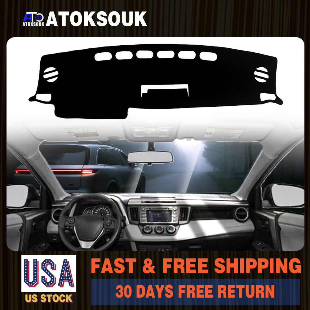 Sun-Proof Dashboard Cover Mat for 2013-2018 Toyota RAV4 Interior Protection