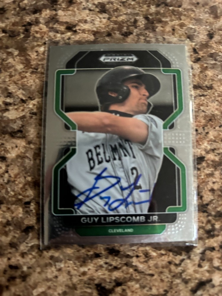 Guy Lipscomb Jr Signed 2022 Prizm Draft Picks Auto Cleveland PDP151