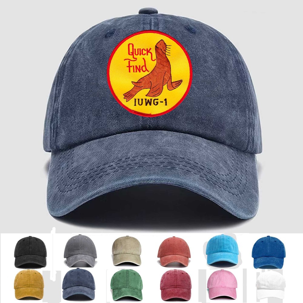 Custom Embroidered Hat IUWG-1 Inshore Undersea Warfare Group, Veteran Cap, Gift