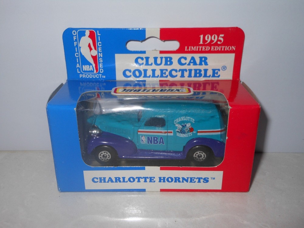 CHARLOTTE HORNETS 1995 NBA CLUB CAR COLLECTIBLE MB245  Matchbox CHEVY Limited
