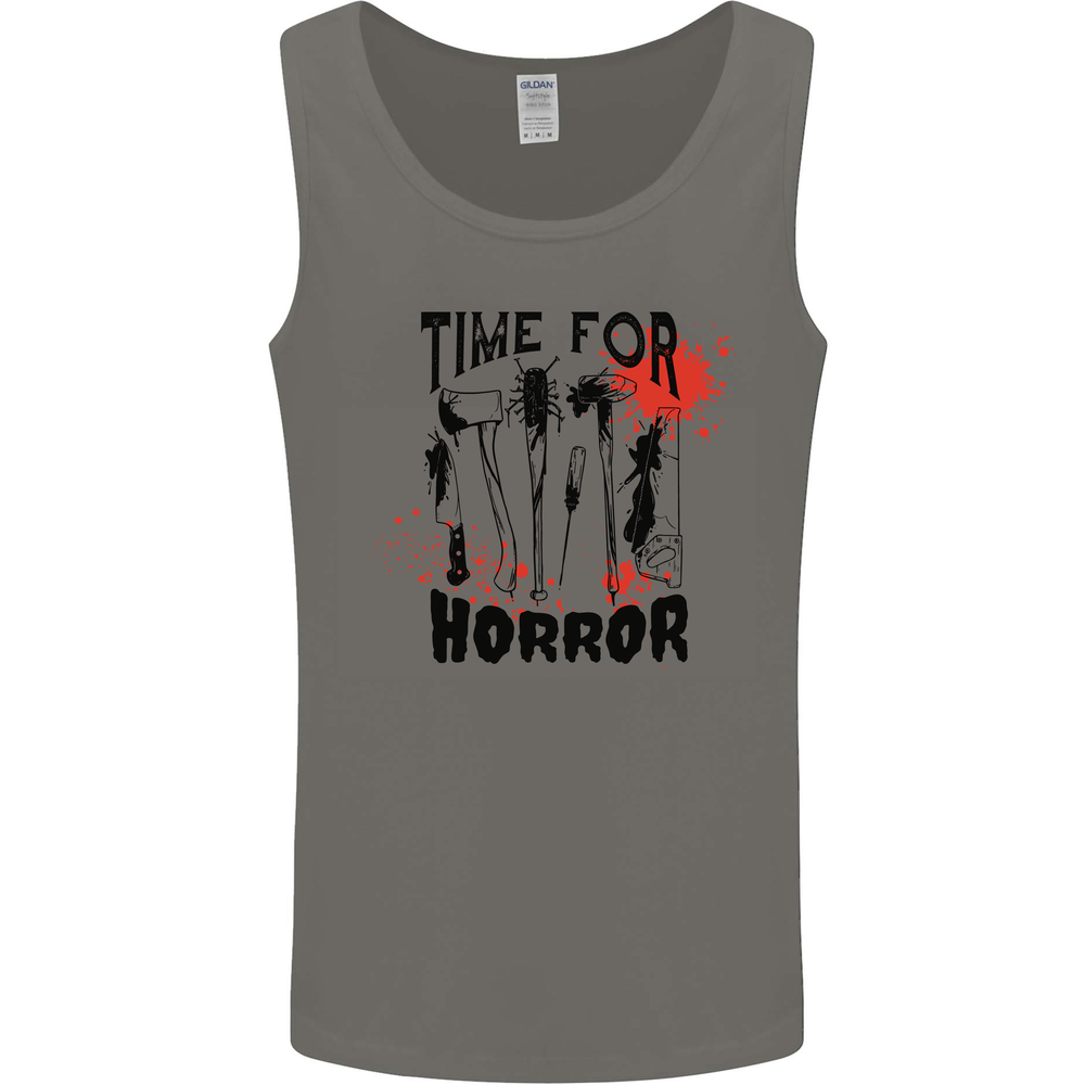 Camiseta sin mangas chaleco Time for Horror Halloween asesino en serie asesinato para hombre