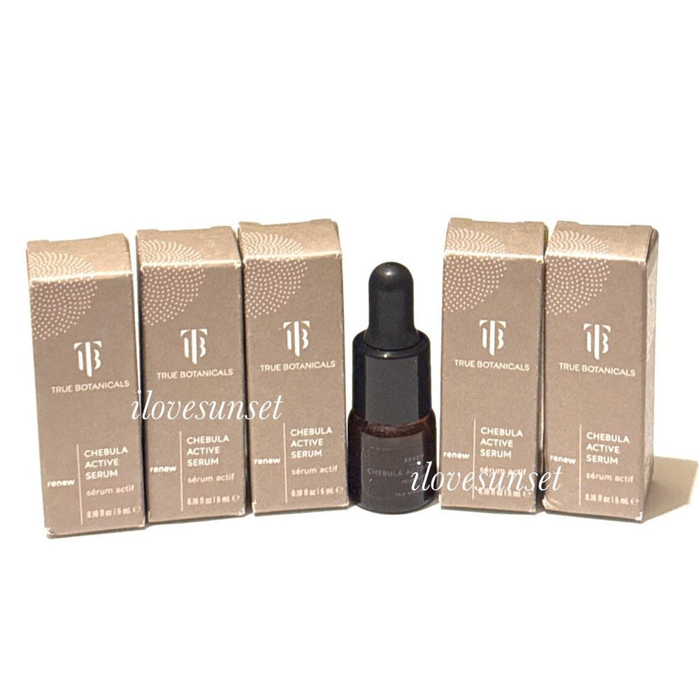 5 True Botanicals Renew Chebula Active Serums 5ml Travel Size NIB
