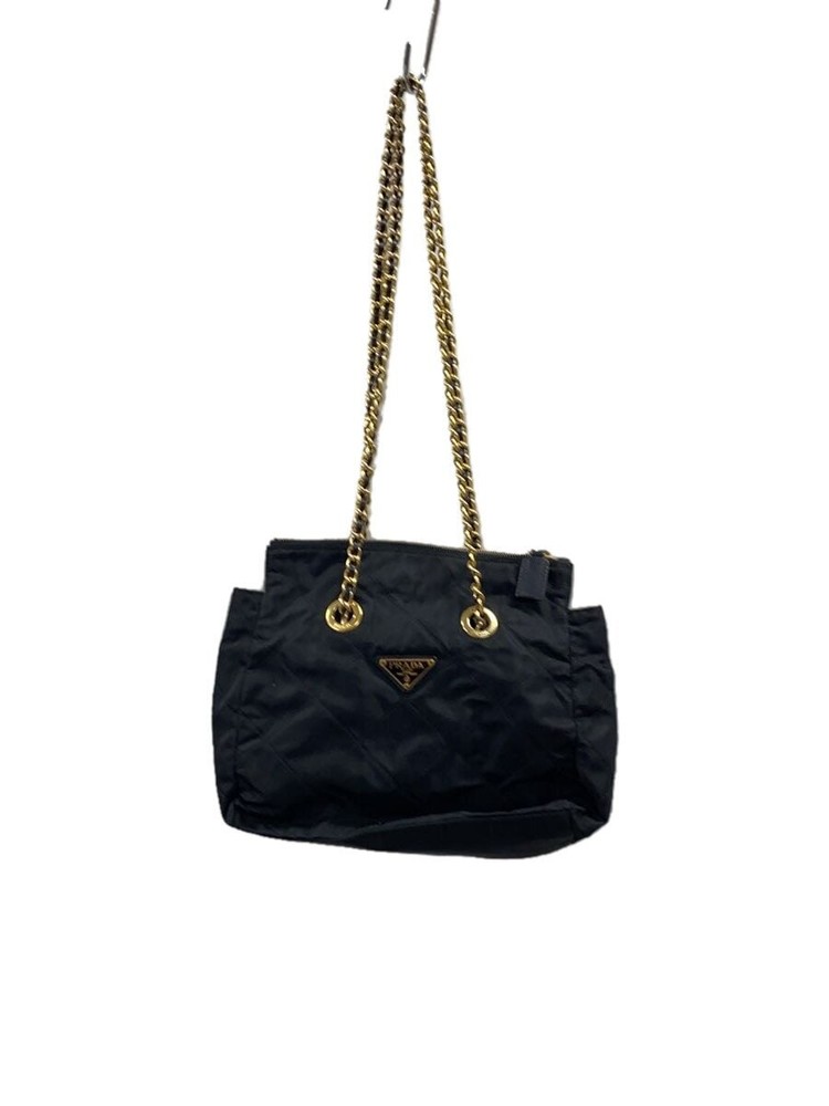 Vintage Prada Black Nylon Shoulder Bag