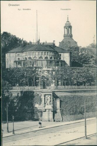 Ansichtskarte  Dresden Kgl. Belvedere Frauenkirche um 1910