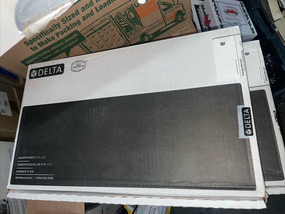 Delta 3559-BLMPU-DST Trinsic Two Handle Widespread Bathroom Faucet - Matte Black