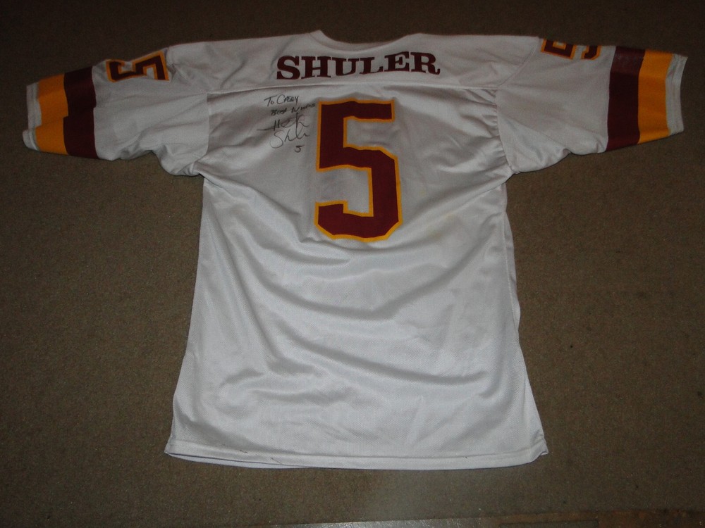 WASHINGTON REDKINS # 5 HEATH SHULER AUTOGRAPHED JERSEY AS PICTURED