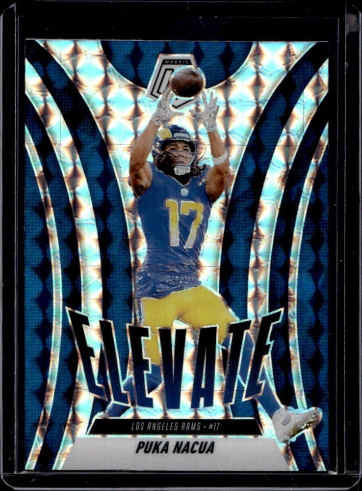 2025 Mosaic Puka Nacua Elevate Mosaic Prizm #18 Rams