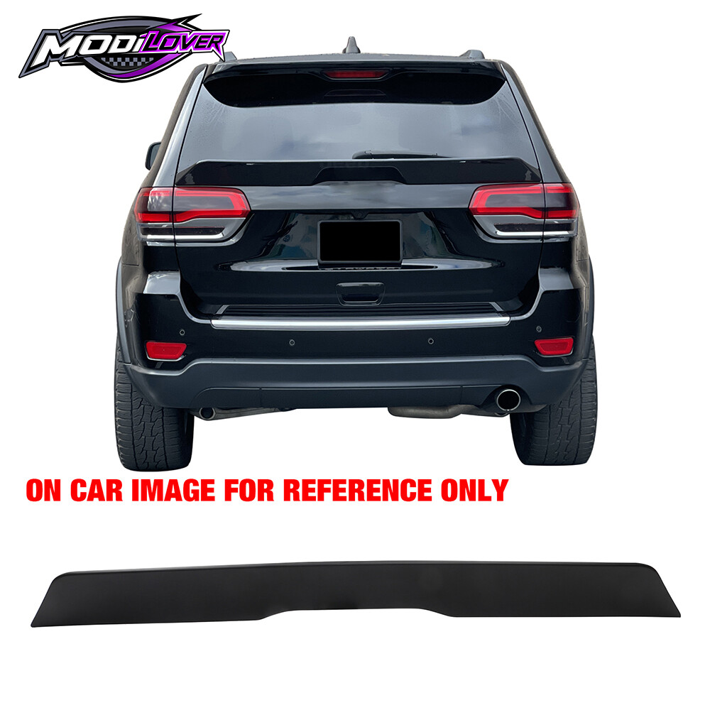Fits 14-22 Jeep Grand Cherokee DuckBill ABS Trunk Spoiler Lip Matte Black