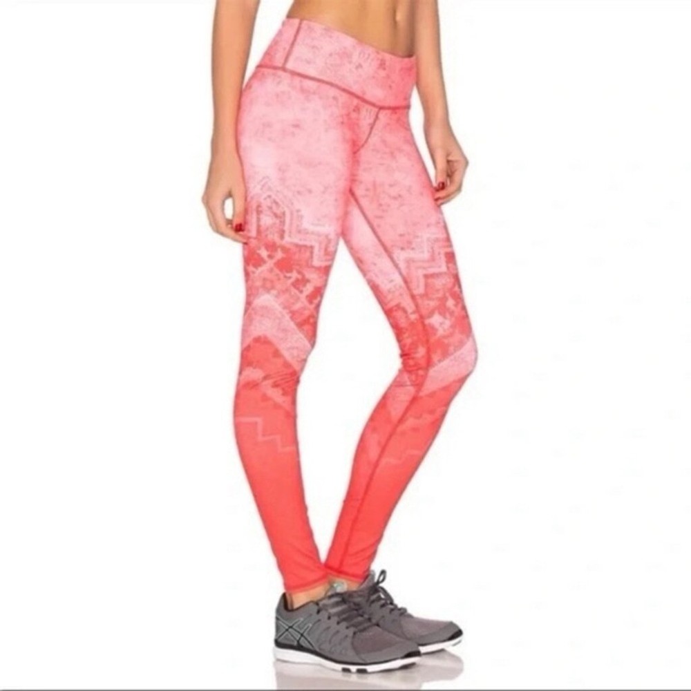 Alo Yoga Womens Airbrush Poppy Casbah Pink Workout Leggings Size Small